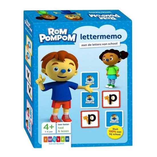 Zwijsen Rompompom - Rompompom Lettermemo 4 Zwijsen Rompompom - Rompompom Lettermemo - Afbeelding 4