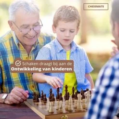 Qproducts Chessmate Inclusief Ebook Magnetisch Schaakspel Schaakbord Schaakbord Met Schaakstukken Schaakset Schaakspellen Schaakspel Hout Volwassenen Schaakborden Kinderen -Bordspellen Verkoopwinkel 550x550 626