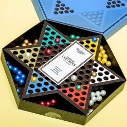 Gentlemens Hardware Chinese Checkers – Authentiek Chinees Damspel – Strategisch Spel Voor 2 Tot 6 Spelers