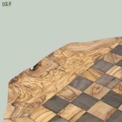 Schaakset Olijfolie & Honing Met Laden - Schaakspel - Schaakstukken - Schaakbord - Schaken - Bordspel - Handgemaakt - Hout - Zwart - Volwassenen & Kinderen - 35 X 35 X 8,5 Cm -Bordspellen Verkoopwinkel 550x550 722