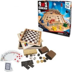 Clown Games 9-In-1 Spellendoos Hout -Bordspellen Verkoopwinkel 550x551 21