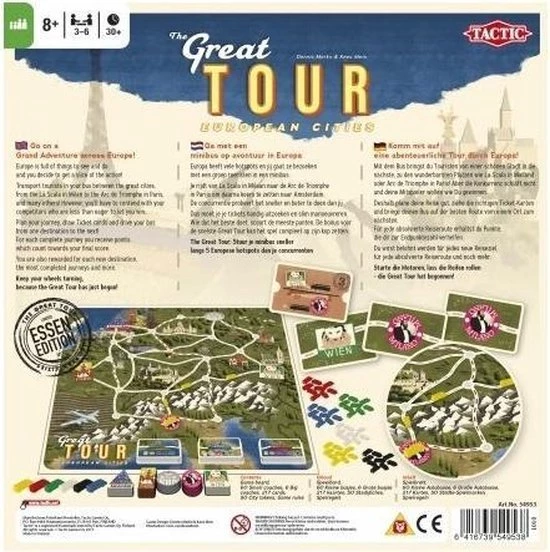 Tactic The Great Tour - Bordspel 3 Tactic The Great Tour - Bordspel - Afbeelding 3