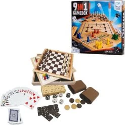 Clown Games 9-In-1 Spellendoos Hout -Bordspellen Verkoopwinkel 550x555 11