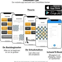 CheckMate® XL GrandMaster Series – Gratis Ebook – Schaakspel – Schaakbord Met Staunton Schaakstukken – Magnetisch – Schaakspellen – Schaakspel Volwassenen Hout – Schaakborden – Schaakborden Volwassenen – Schaakset – Schaken – Schaak – Chess Set -Bordspellen Verkoopwinkel 550x561 2