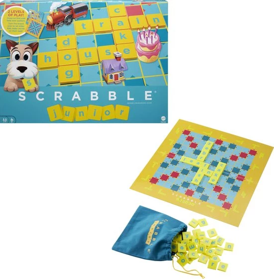 Scrabble Junior - Mattel Games - Kinderspel - Nederlandstalig 3 Scrabble Junior - Mattel Games - Kinderspel - Nederlandstalig - Afbeelding 3