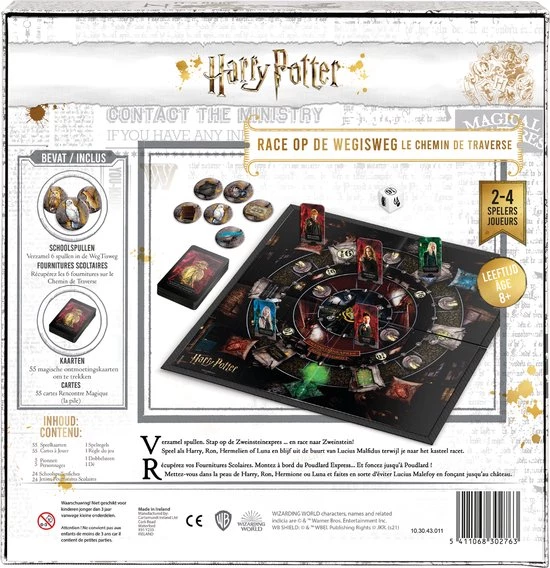 Wizarding World Of Harry Potter Harry Potter - Diagon Alley Dash - Race Op De Wegisweg - Bordspel - Gezelsschapsspel 10 Wizarding World Of Harry Potter Harry Potter - Diagon Alley Dash - Race Op De Wegisweg - Bordspel - Gezelsschapsspel - Afbeelding 10