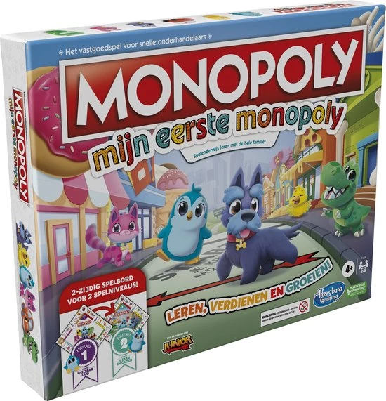 Mijn Eerste Monopoly - Junior Uitgave - Bordspel 1 Mijn Eerste Monopoly - Junior Uitgave - Bordspel