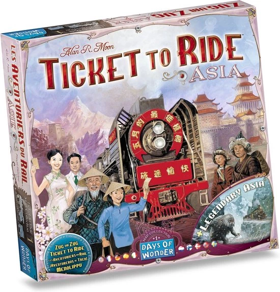 Days Of Wonder Ticket To Ride Asia - Uitbreiding - Bordspel 1 Days Of Wonder Ticket To Ride Asia - Uitbreiding - Bordspel