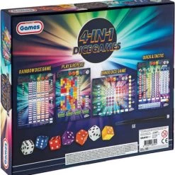 Grafix 4-in-1 Dobbelspellen | Gezelschapsspel Voor Kinderen En Volwassenen | Combinatie Van Tactiek- En Geluk -Bordspellen Verkoopwinkel 550x574 11