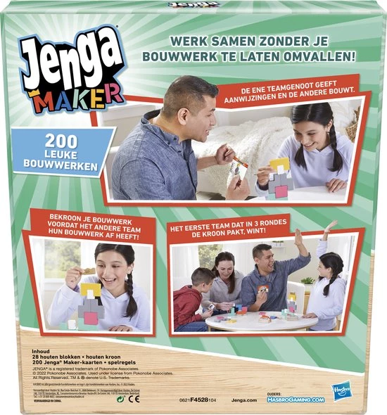 Hasbro Gaming Jenga Maker - Bordspel 8 Hasbro Gaming Jenga Maker - Bordspel - Afbeelding 8