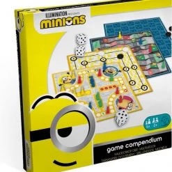 Minions - Verschrikkelijke Ikke - 4-in-1 Spellendoos - Ladderspel - Molenspel - Dammen - Ludo Mens-Erger-Je-Niet) - Bordspel)