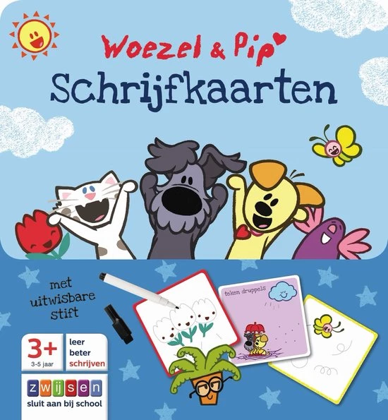 Zwijsen Woezel & Pip - Schrijfkaarten 1 Zwijsen Woezel & Pip - Schrijfkaarten