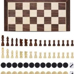 Nixnix Schaakbord XL 40x40cm - Luxe Houten Editie - XL Formaat - Met Backgammon - Inklapbaar - Houten Schaakbord - Schaakspel - Schaakset - Schaken 13 Nixnix Schaakbord XL 40x40cm - Luxe Houten Editie - XL Formaat - Met Backgammon - Inklapbaar - Houten Schaakbord - Schaakspel - Schaakset - Schaken -Bordspellen Verkoopwinkel 550x597 6