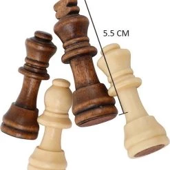 Merkloos Luxe Schaakbord Met Schaakstukken - Schaakset - Schaakspel - Magnetisch - Opklapbaar - 29 X 29 Cm -Bordspellen Verkoopwinkel 550x599 3