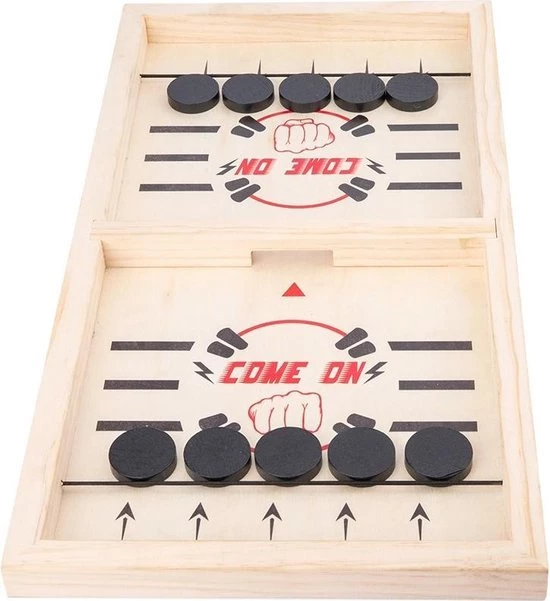 VG Deals Grappig Schiet Bordspel | Katapult Schiet Bordspel Slingpuck| Houten Bordspel | Interactief Sling Puck Speelgoed | Hockey Schiet Spel | Sling Puck | Het Nieuwe Tafel Bordspel Van 2020! | Groot | XL 4 VG Deals Grappig Schiet Bordspel | Katapult Schiet Bordspel Slingpuck| Houten Bordspel | Interactief Sling Puck Speelgoed | Hockey Schiet Spel | Sling Puck | Het Nieuwe Tafel Bordspel Van 2020! | Groot | XL - Afbeelding 4