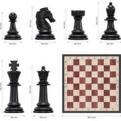 Woodley Magnetisch Schaakbord Met Schaakstukken - Schaakspel - Schaakset - Chess Set - Schaken - Schaak - Hout - Opklapbaar -Bordspellen Verkoopwinkel 550x611 1
