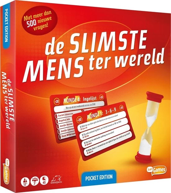 Just Games De Slimste Mens Ter Wereld - Reisspel / Pocket Edition 1 Just Games De Slimste Mens Ter Wereld - Reisspel / Pocket Edition
