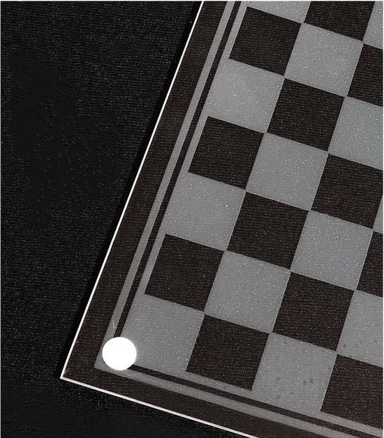 Nixnix Schaakbord 35x35cm - Schaakbord Glas - Luxe Schaakbord - Schaakspel - XL Formaat 3 Nixnix Schaakbord 35x35cm - Schaakbord Glas - Luxe Schaakbord - Schaakspel - XL Formaat - Afbeelding 3