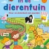 Deltas Kleur-en Stickerboek Met Woordjes - In De Dierentuin 3-5 Jaar