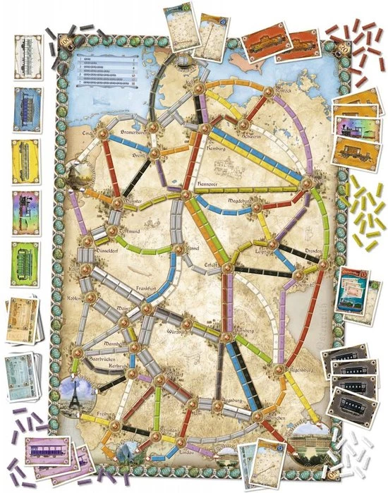 Days Of Wonder Ticket To Ride Germany - Bordspel 4 Days Of Wonder Ticket To Ride Germany - Bordspel - Afbeelding 4