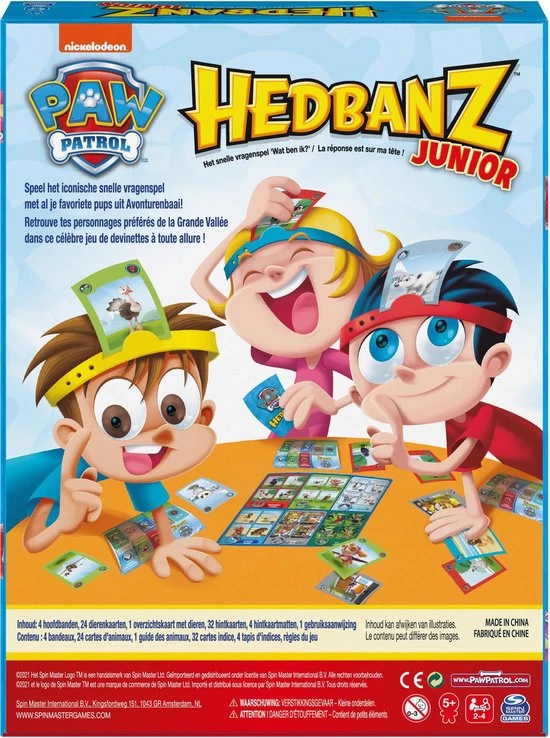 PAW Patrol - Pup - Bordspel - HedBanz Junior - Vragenspel - Nederlands-Frans Editie 9 PAW Patrol - Pup - Bordspel - HedBanz Junior - Vragenspel - Nederlands-Frans Editie - Afbeelding 9