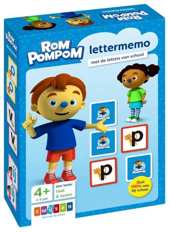 Zwijsen Rompompom - Rompompom Lettermemo 1 Zwijsen Rompompom - Rompompom Lettermemo