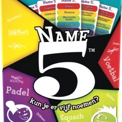 Goliath Name 5 - Bordspel - Trivia - Kun Jij Er Vijf Noemen -Bordspellen Verkoopwinkel 550x780