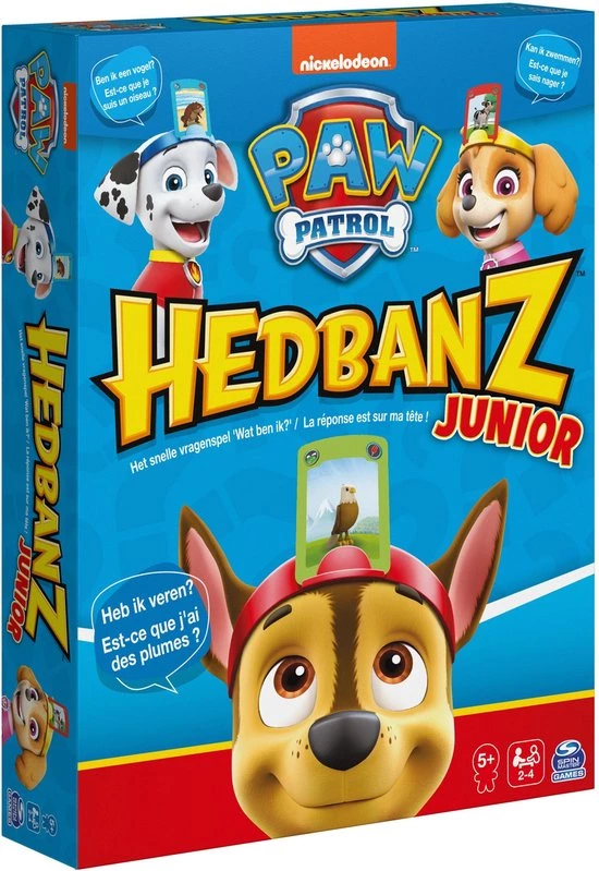 PAW Patrol - Pup - Bordspel - HedBanz Junior - Vragenspel - Nederlands-Frans Editie 10 PAW Patrol - Pup - Bordspel - HedBanz Junior - Vragenspel - Nederlands-Frans Editie - Afbeelding 10